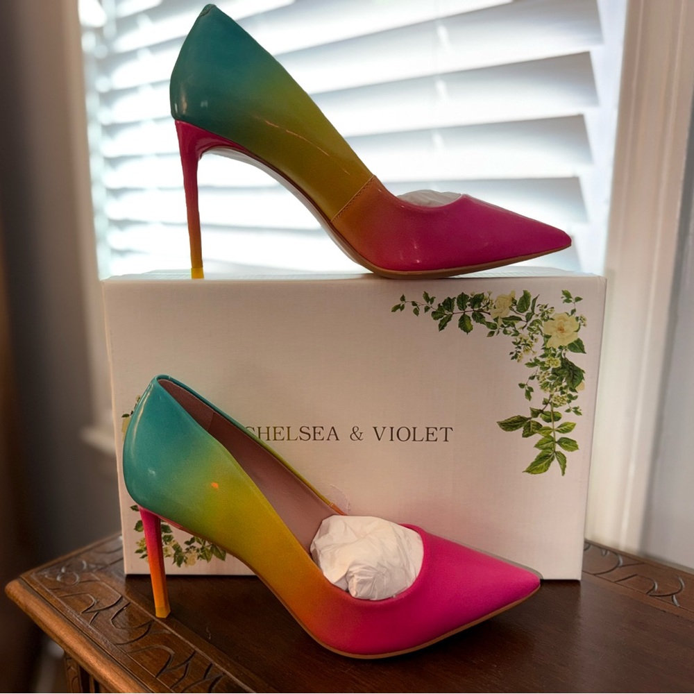 Chelsea & Violet CV-Carre - 7.5 Multi Color Elegant Stiletto Design